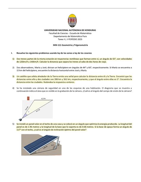 Gu A Iii Mm Tarea Universidad Nacional Autnoma De Honduras