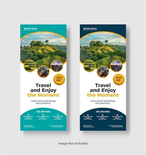 Premium Vector Travel Agency RollUp Banner And Travel Agency Banner