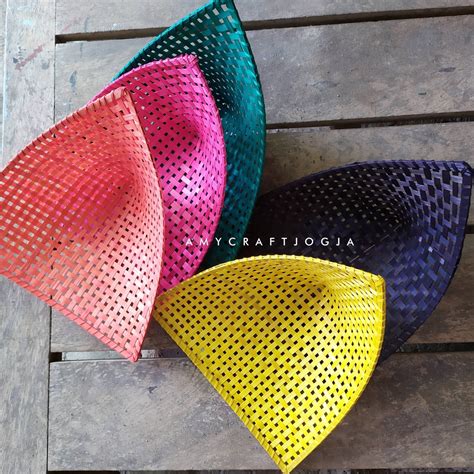 jual pincuk bambu warnapincuk pecelpiring bambupiring lidipincuk