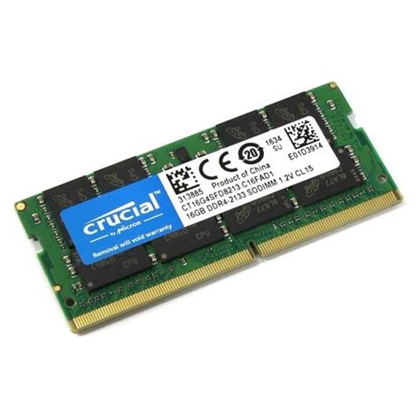 Memoria RAM CRUCIAL 16GB DDR4 SODIMM 2133Mhz 1 2V Tienda CQNet