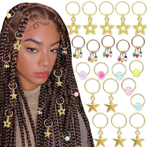 Amazon SAWINDA 21 Pieces Stars Hair Jewelry For Braids Summer