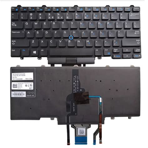 06NK3R US English Keyboard Backlit For Dell Latitude E5450