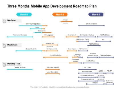 App Roadmap Slide Team