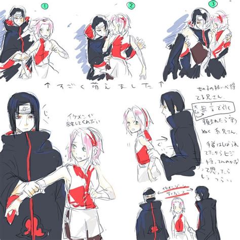 Itachi And Sakura Naruto Shippuden Anime Itachi Sakura And Sasuke