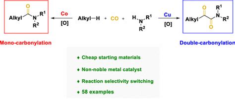 Tuning The Oxidative Mono Or Double Carbonylation Of Alkanes With Co