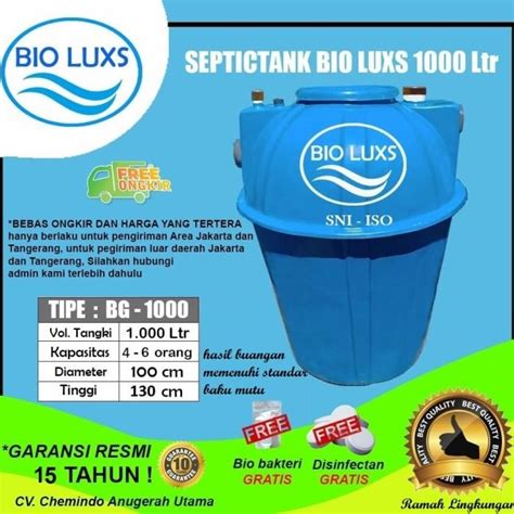 Jual Septictank Biotech Biofil Bioluxs Bionet BG1000 Liter Shopee