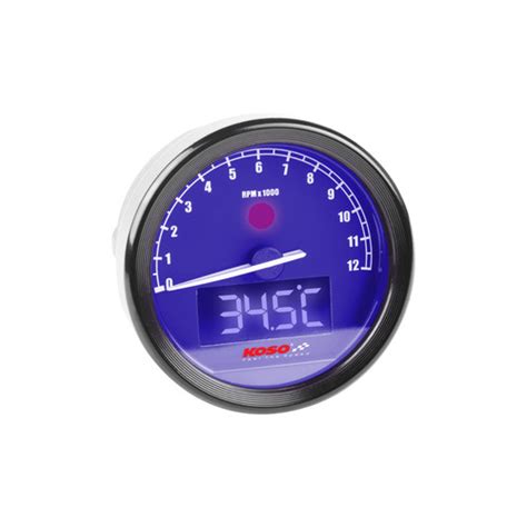 Promo KOSO TNT 05 Tachometer Universal Black With Water Temperature