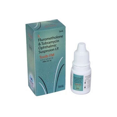 Fluorometholone 0 1 Tobramycin 0 3 Eye Drops 5 Ml At Rs 110 Piece