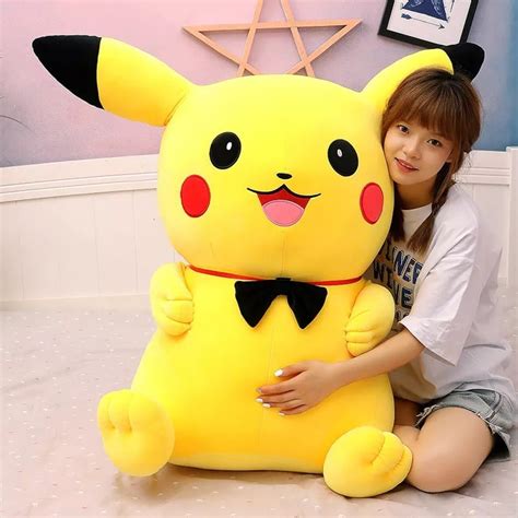 Jual Boneka Pikachu Pokemon Xl Besar Murah 50cm Import SNI Indonesia