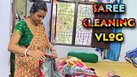 Saree Vlog Cleaning Vlog House Cleaning Vlog Indian Mom Saree