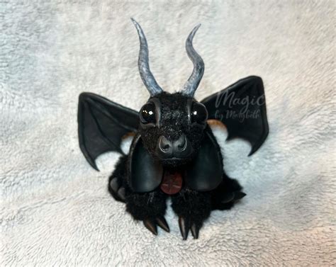 Cute Baphomet Doll Posable Legs And Wings L Baby Baphomet Etsy