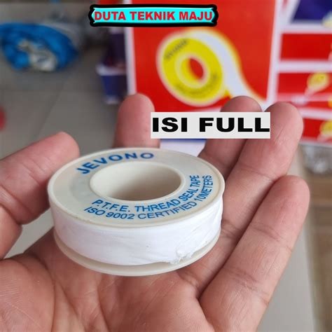 Jevono Seal Tape Meter Isi Full Isolasi Kran Pipa Ukuran Mm X