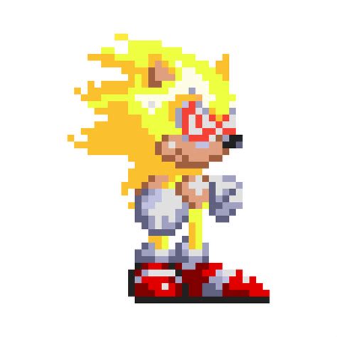 Pixilart Fleetway Super Sonic By Kelz