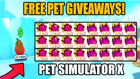 Live Christmas Update Free Pet Giveaways In Pet Simulator X Youtube