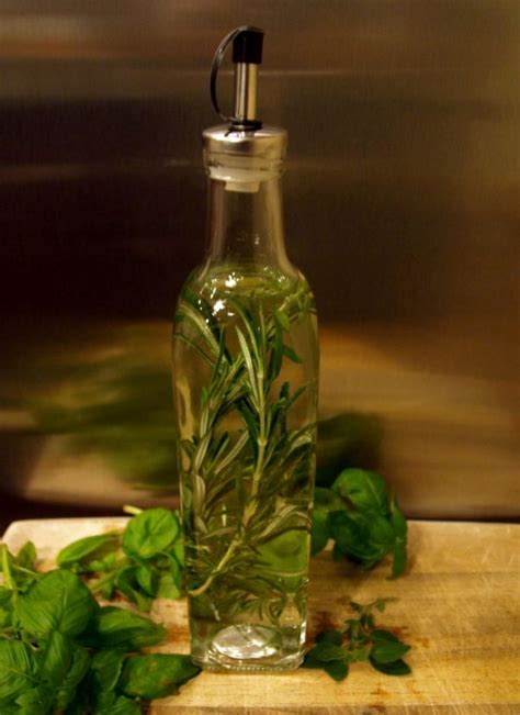 Infusing Oil With Fresh Herbs And Vegetables Is A Creative Way To Add