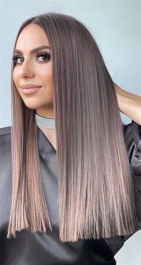 Trendy Hair Colors To Wear In Winter Chai Latte For Brunette