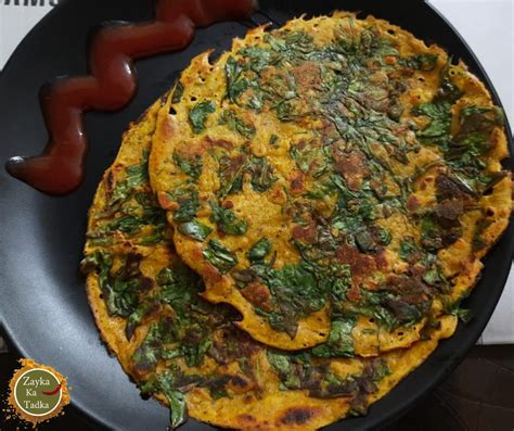 Spinach Chilla Zayka Ka Tadka