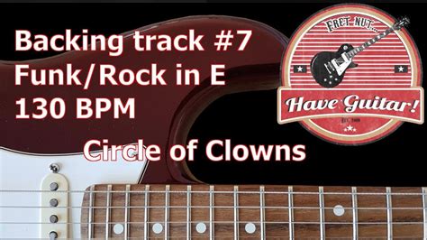 Guitar Backing Track 7 In E Funk Rock In 130 Bpm No Comments Youtube