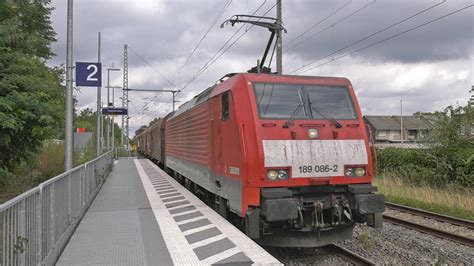 DB 189 086 2 Met Staaltrein Komt Door Station Emmerich Elten YouTube