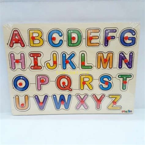 Jual Puzzle Huruf Alfabet Abc Angka Mainan Edukasi Alphabet Letters