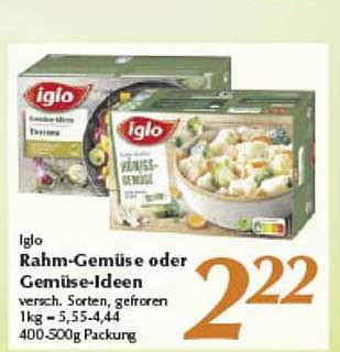 Iglo Rahm Gem Se Oder Gem Se Ideen Angebot Bei Inkoop Prospekte De