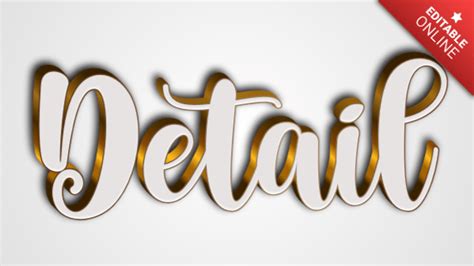 Detail | Text Effect Generator