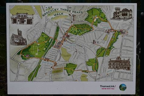 Brockley Three Peaks Walk Map © David Martin Cc By Sa20 Geograph