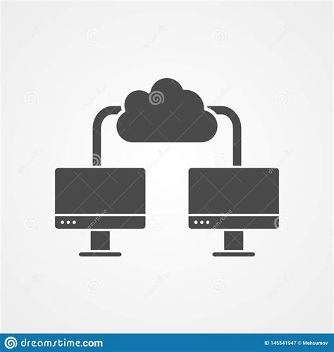 Symbole De Signe D Ic Ne De Vecteur De Serveur Illustration De Vecteur