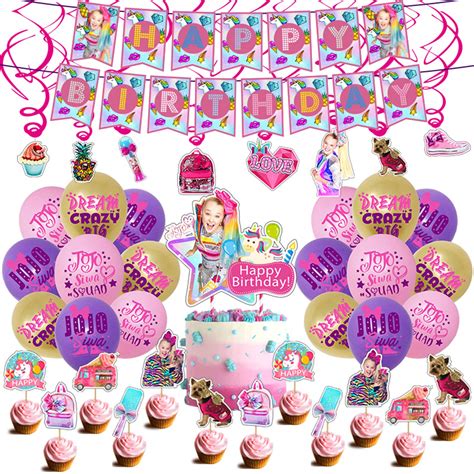 Buy Jojo Siwa Birthday Party Supplies Jojo Siwa Party Decorations Set