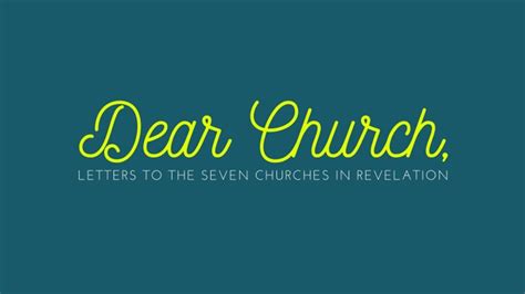 Introduction To The Seven Churches Of Revelation South Haven Baptist