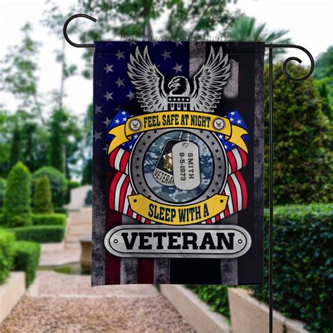 Us Navy Veteran Garden Flag Happy Veteran Day Flag Navy Etsy