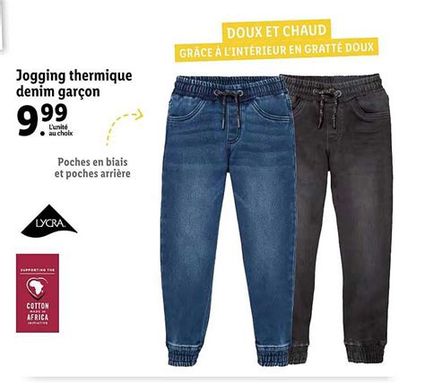 Promo Jogging Thermique Denim Garcon Chez Lidl ICatalogue Fr