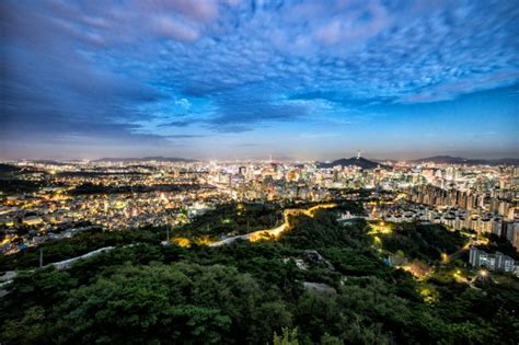 서울 야경 명소 인왕산 야간산행 야경사진 네이버 블로그