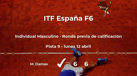 Resultados De Tenis En Directo Partido Miguel Damas Florent Bax En