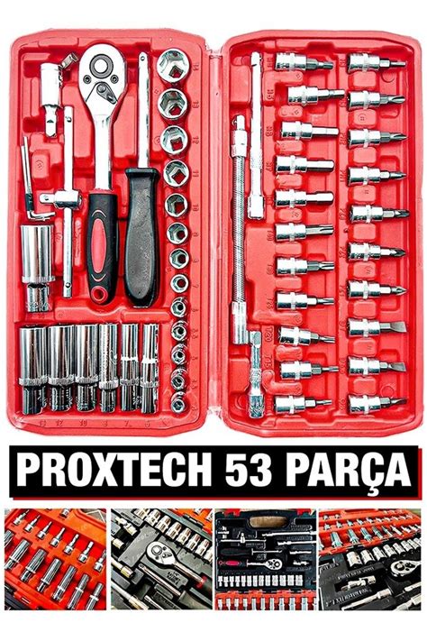 PROXTECH Pro Lokma Anahtar tamir Takımı 53 Adet 1 4 Cırcır Tork