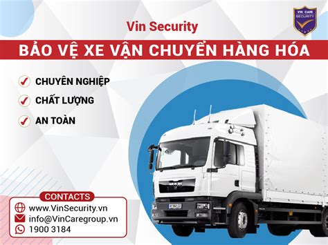 Dịch vụ bảo vệ xe vận chuyển hàng hóa Vin Security