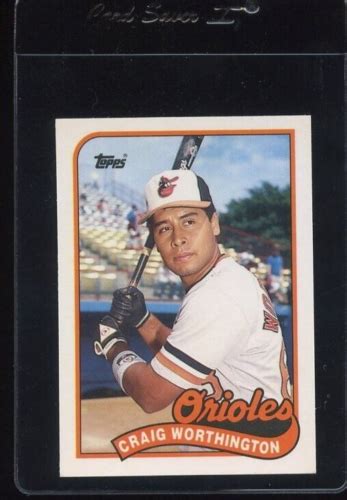 Topps Tiffany Craig Worthington Rookie Rc Baltimore Orioles