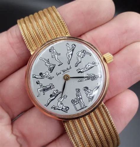 Rare Montre M Canique Suisse Kamasutra Sex Watch Jewels