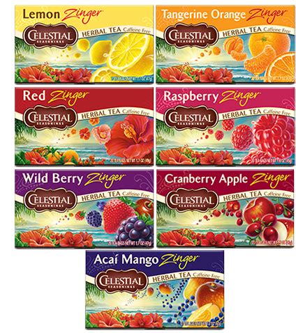 Celestial Seasonings | Zinger Tea Variety 12-Pack | FREE 1-3 Day Delivery