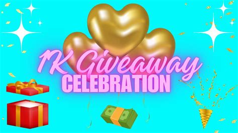 Closed 1000 Subscriber Giveaway Celebration Announcement ️