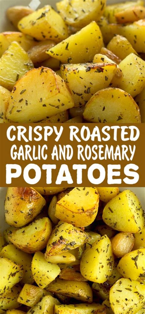 Crispy Roasted Garlic And Rosemary Potatoes Fox And Briar Recipe