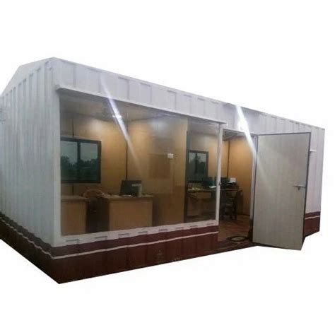 Mild Steel And Glass Prefab Paint Coated Portable Office Cabin At Rs