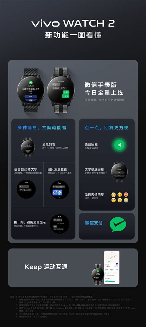 Vivo：watch 2 微信手表版现已全量上线 智能手表什么值得买