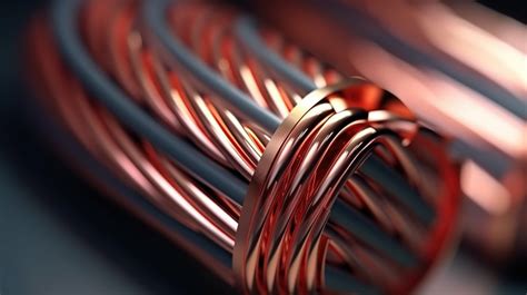 Electrical Wire Close Up Of Malleable Copper Wires A Detailed View