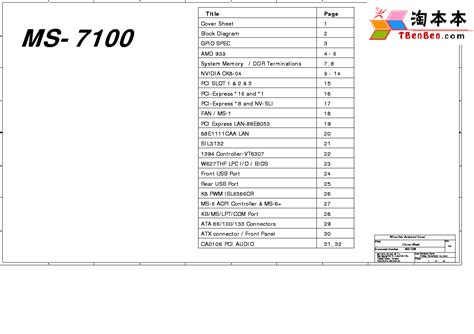 MSI MS-7100 REV 100 SCH Service Manual download, schematics, eeprom ...