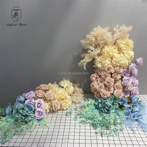 Dkb Factory Popular Artificial Floral Backdrop Arrangement Supplies