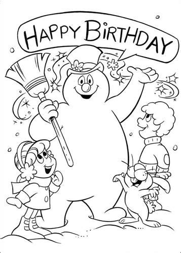 Kids-n-fun.com | 24 coloring pages of Frosty the Snowman