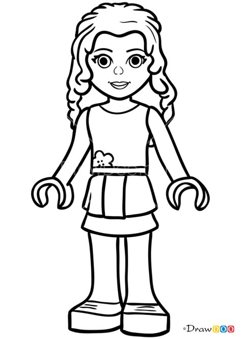 How To Draw Emma Lego Lego Friends