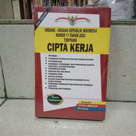 Promo Undang Undang No Tahun Tentang Cipta Kerja Diskon Di