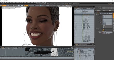 Nude Light Skin Black Woman Rigged For Modo D Model Lxo Free D